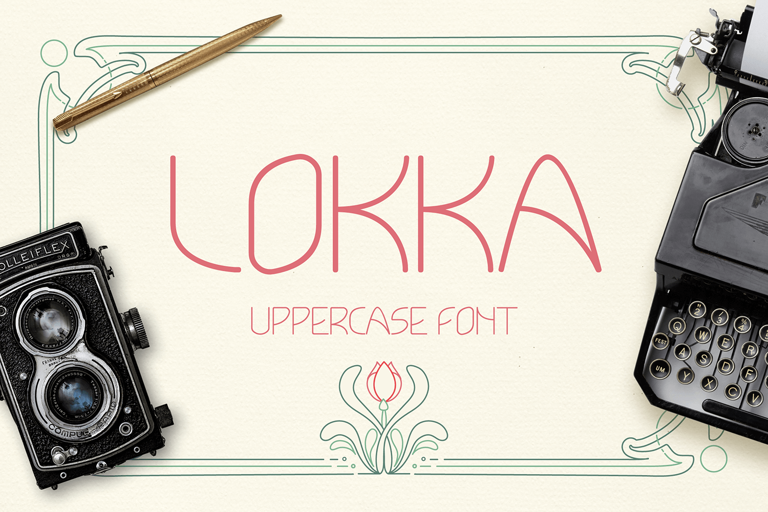 Пример шрифта Lokka