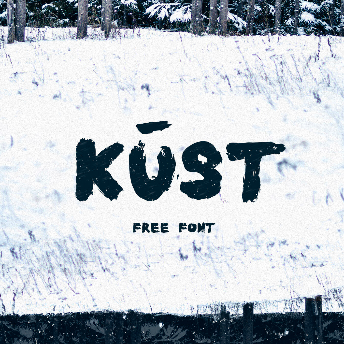 Пример шрифта Kust