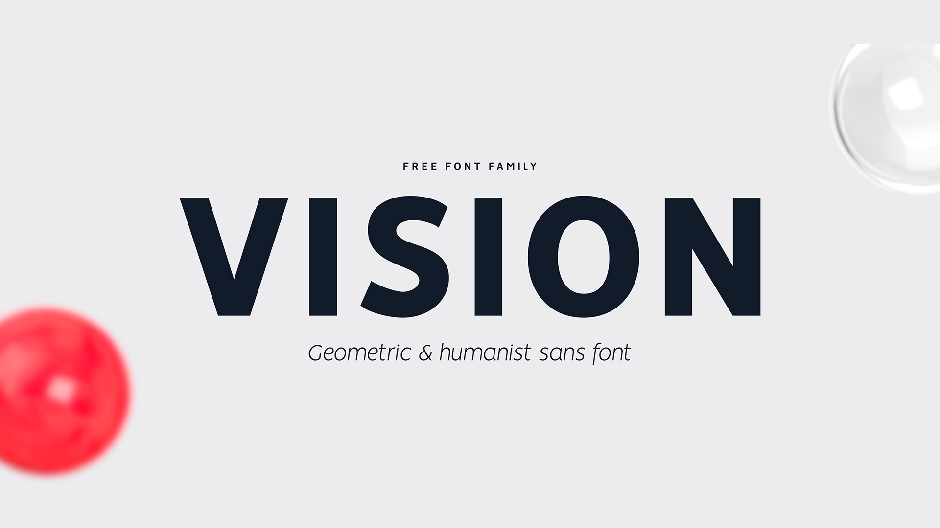 Пример шрифта Vision