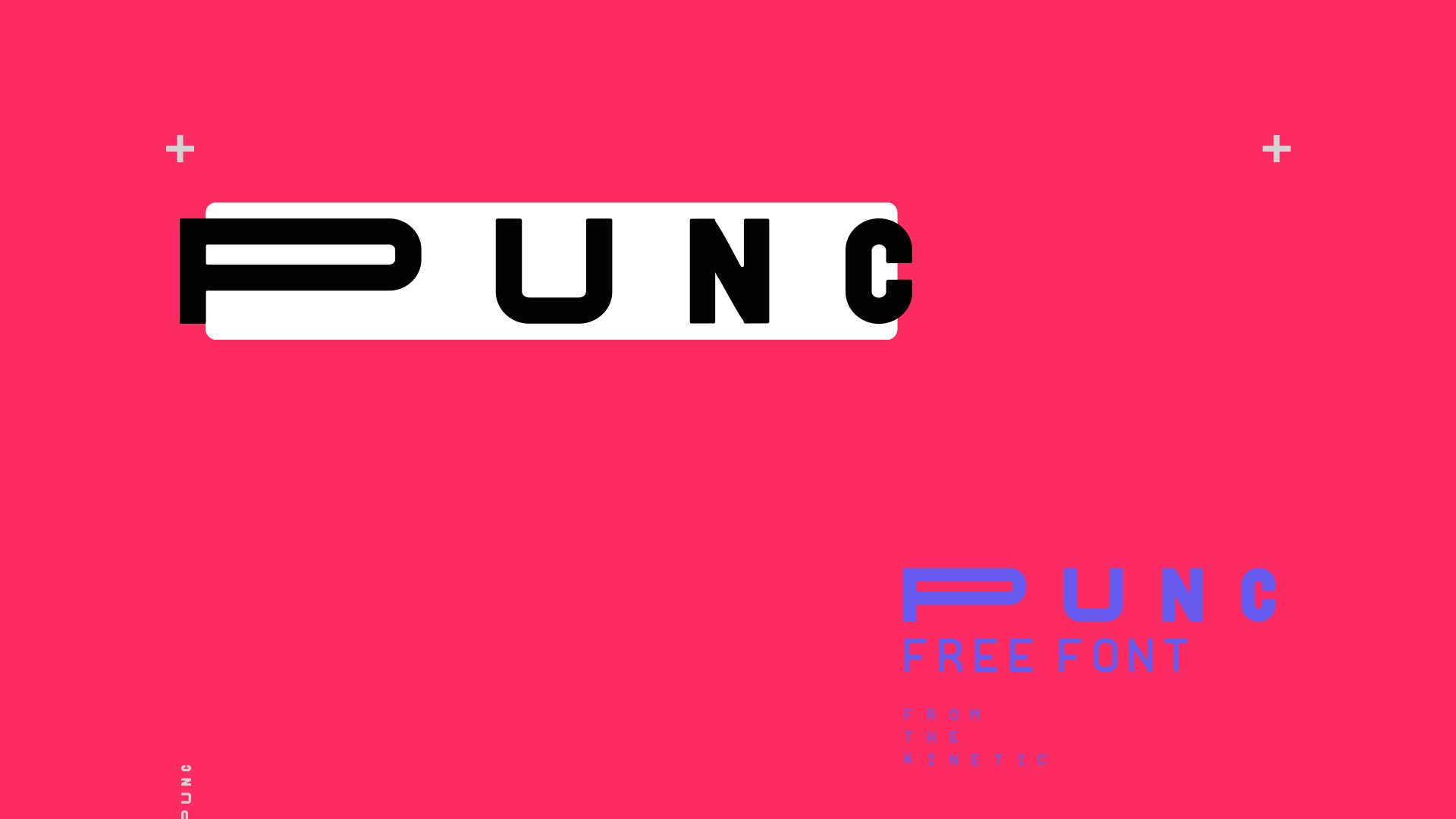 Пример шрифта Punc