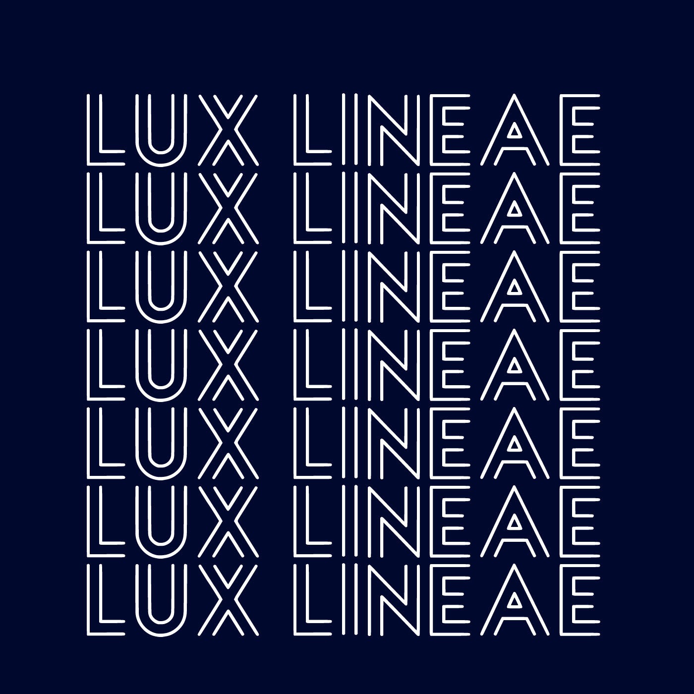 Пример шрифта Lux Lineae Regular