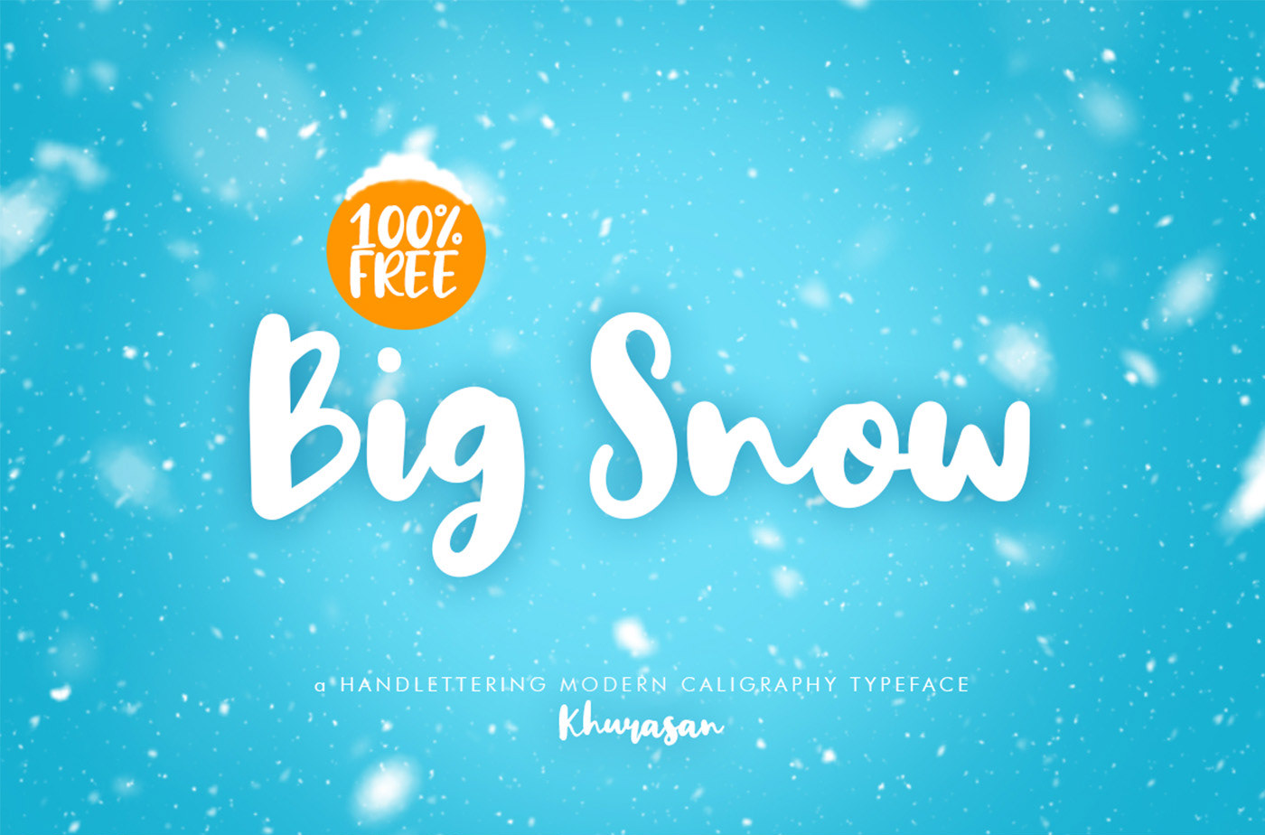 Пример шрифта Big Snow