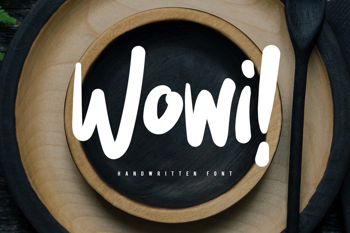 Пример шрифта Wowi