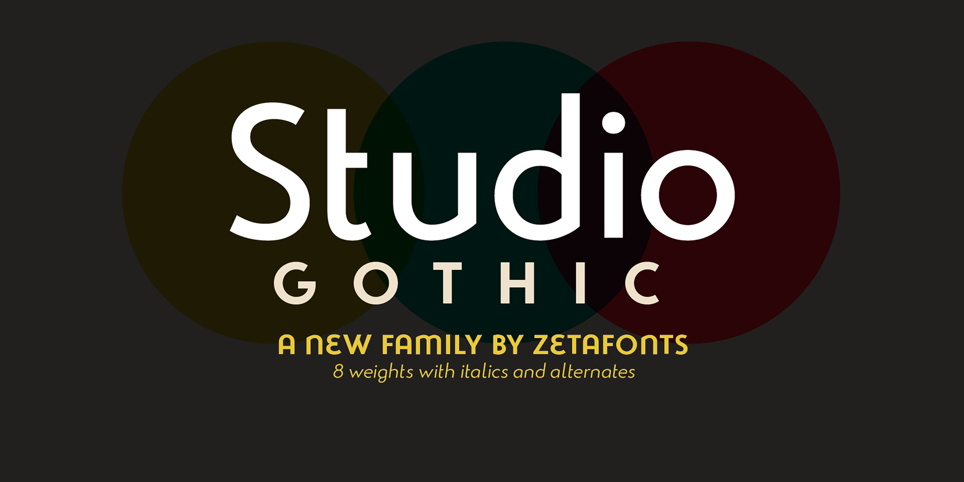 Пример шрифта Studio Gothic
