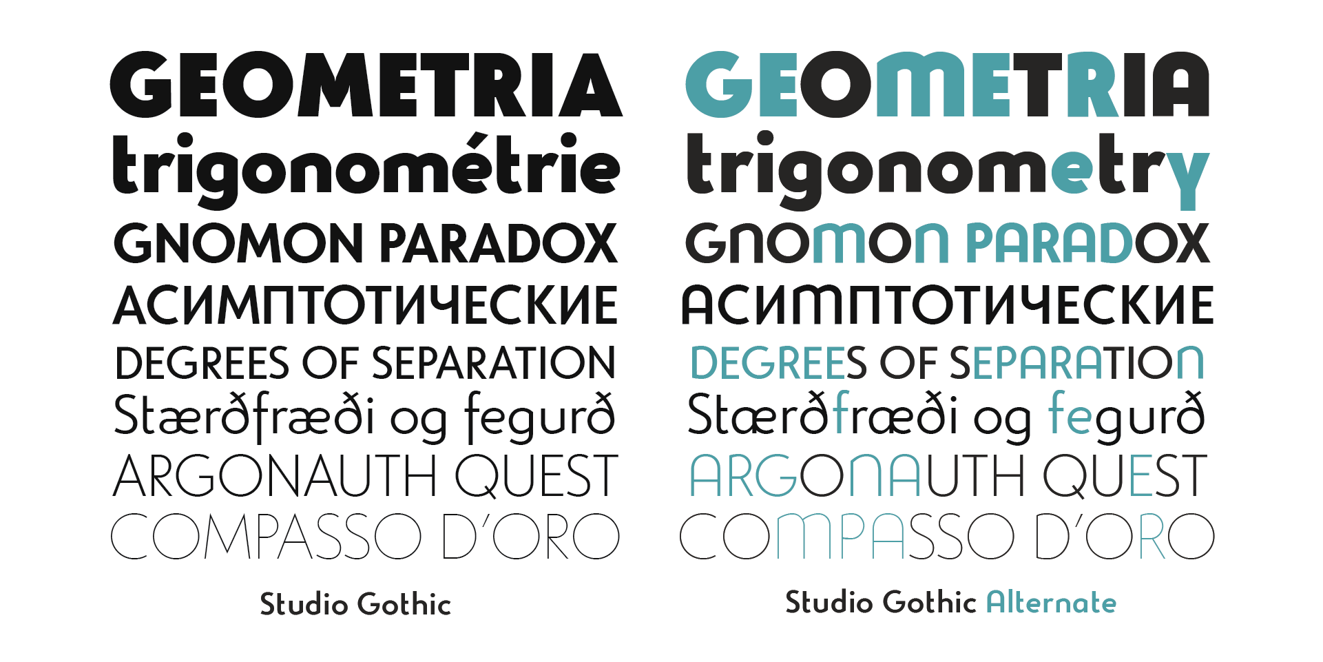 Пример шрифта Studio Gothic Extra Bold Italic
