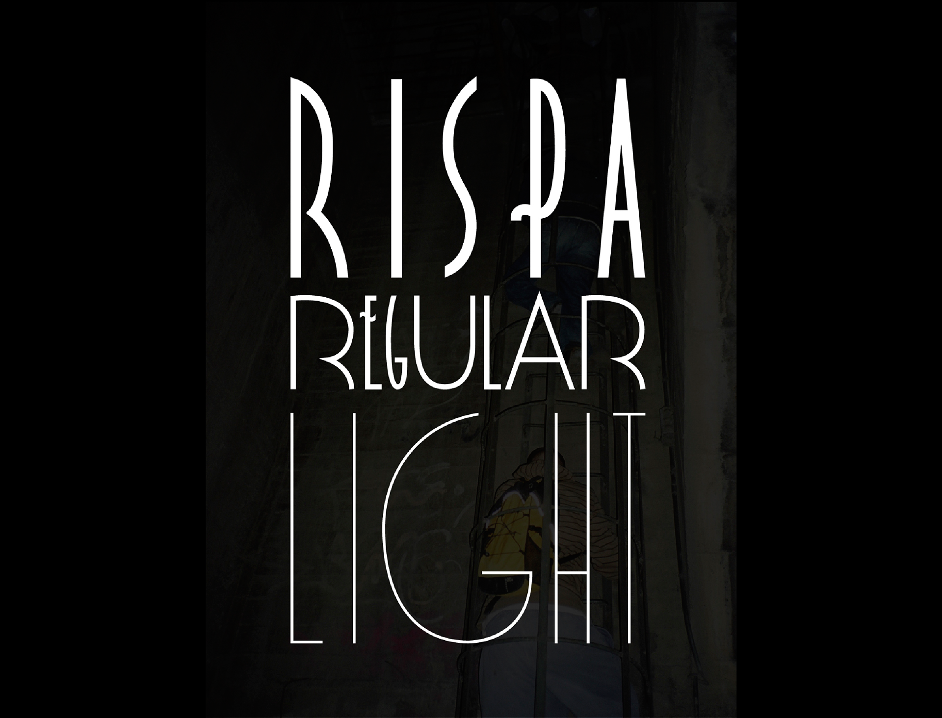 Пример шрифта Rispa