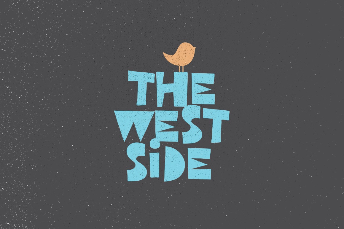 Пример шрифта West Side