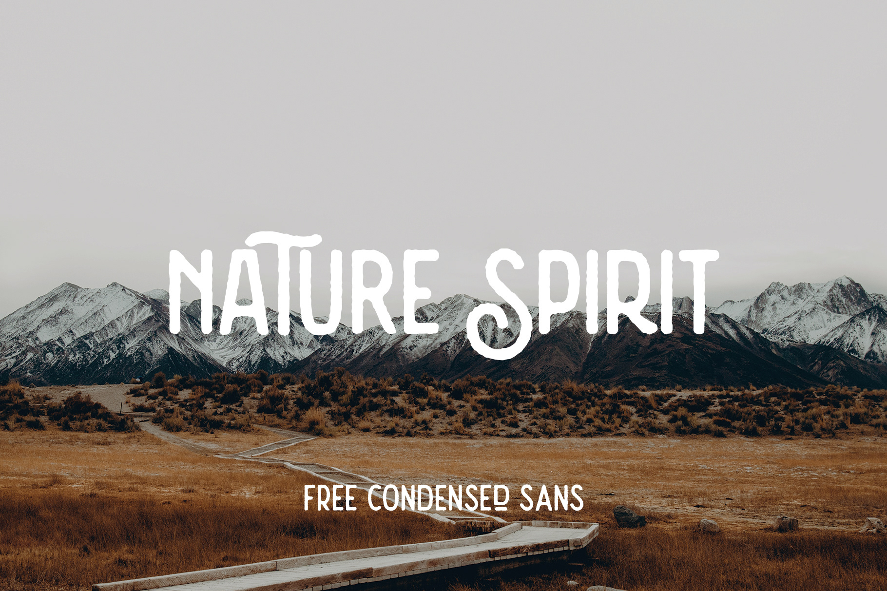 Пример шрифта Nature Spirit