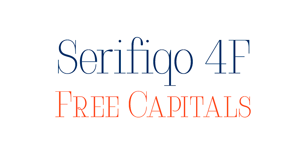 Пример шрифта Serifiqo 4F