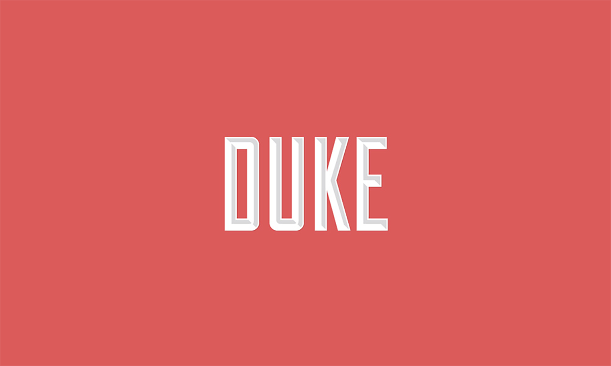 Пример шрифта Duke Regular
