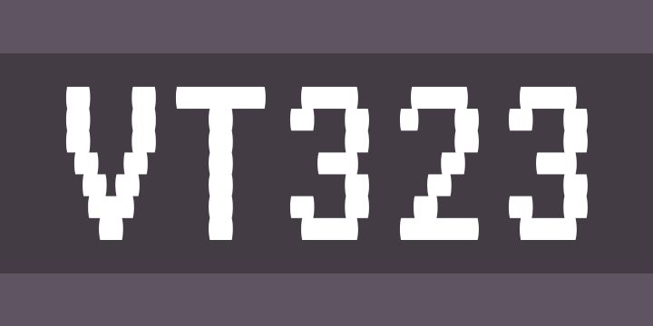 Пример шрифта VT323 Regular