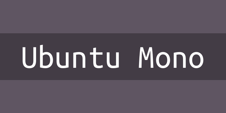 Пример шрифта Ubuntu Mono