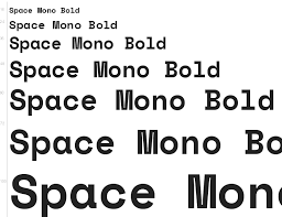 Пример шрифта Space Mono Italic