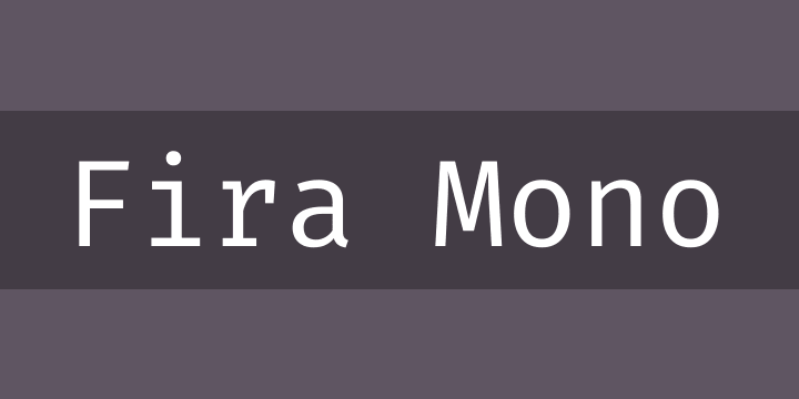 Пример шрифта Fira Mono