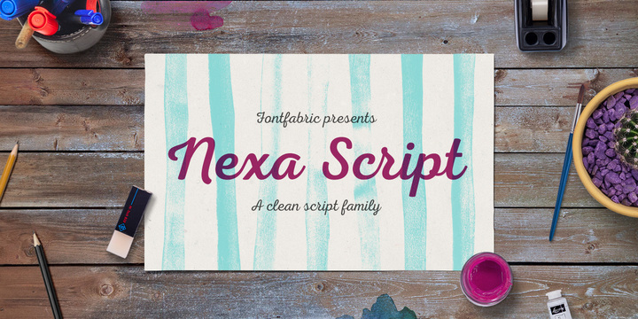 Пример шрифта Nexa Script 