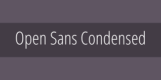 Пример шрифта Open Sans Condensed