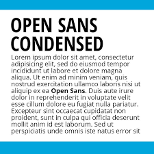 Пример шрифта Open Sans Condensed Light Italic