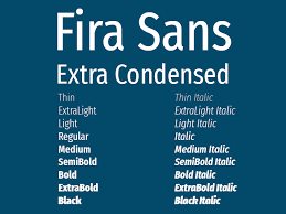 Пример шрифта Fira Sans Extra Condensed