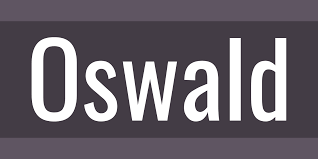 Пример шрифта Oswald
