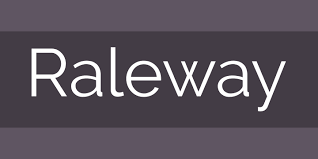 Пример шрифта Raleway