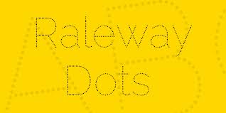 Пример шрифта Raleway Dots