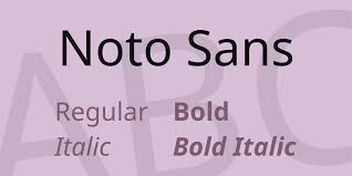 Пример шрифта Noto Sans