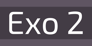 Пример шрифта Exo 2