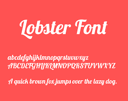 Пример шрифта Lobster