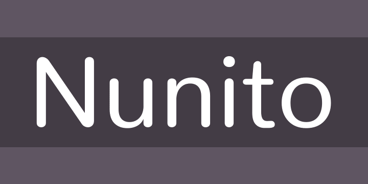 Пример шрифта Nunito