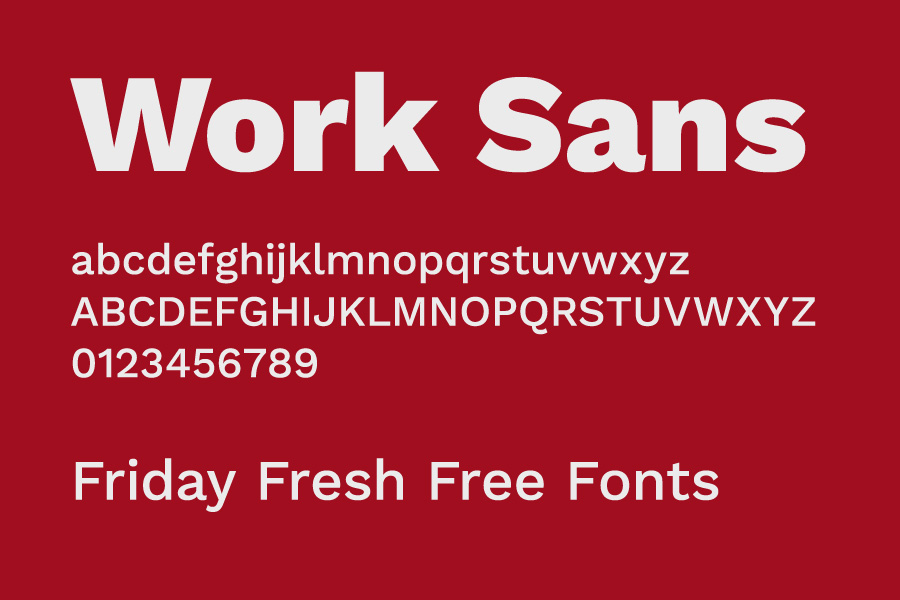 Пример шрифта Work Sans