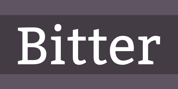 Пример шрифта Bitter