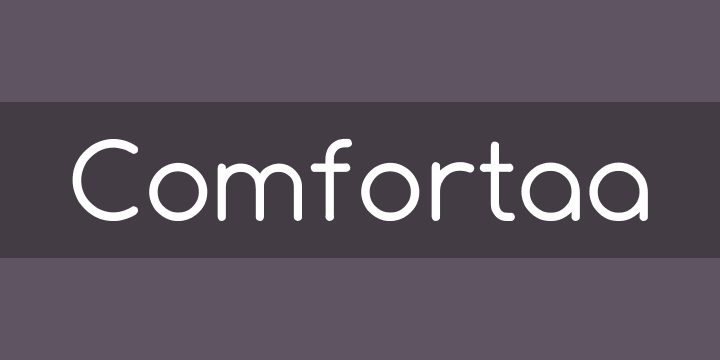 Пример шрифта Comfortaa