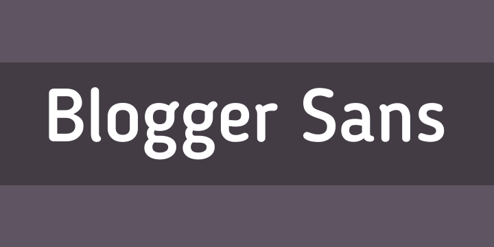 Пример шрифта Blogger Sans Regular