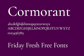 Пример шрифта Cormorant
