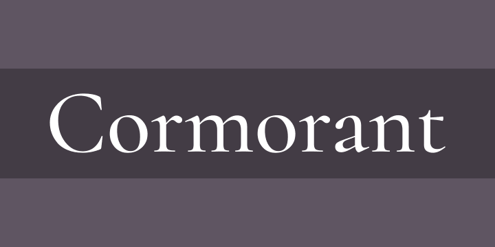 Пример шрифта Cormorant Medium