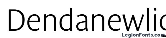 Пример шрифта Denda New Regular