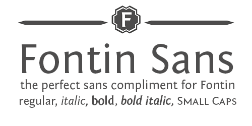 Пример шрифта Fontin Sans