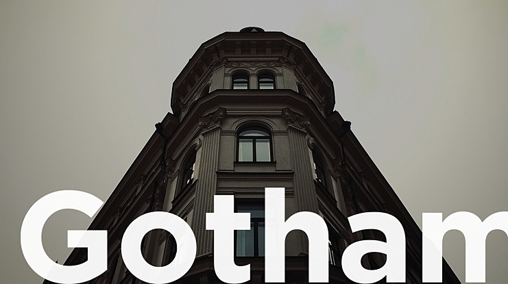 Пример шрифта Gotham Narrow Office