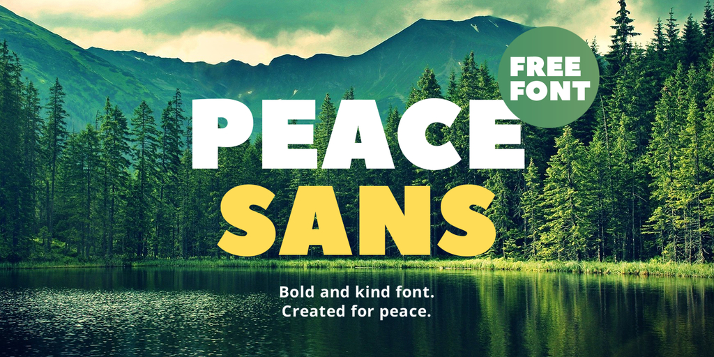 Пример шрифта Peace Sans