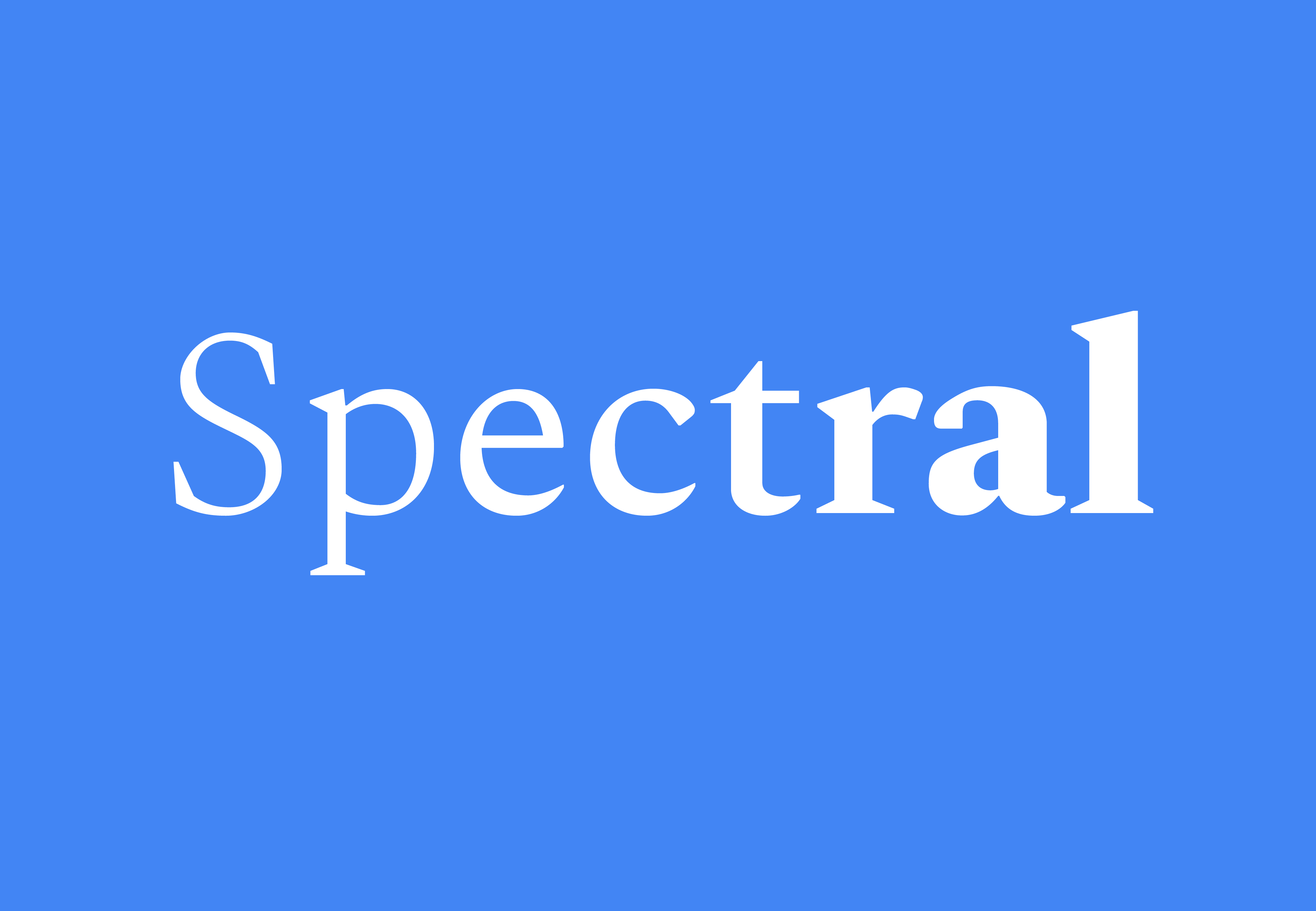 Пример шрифта Spectral