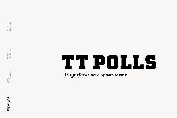 Пример шрифта TT Polls