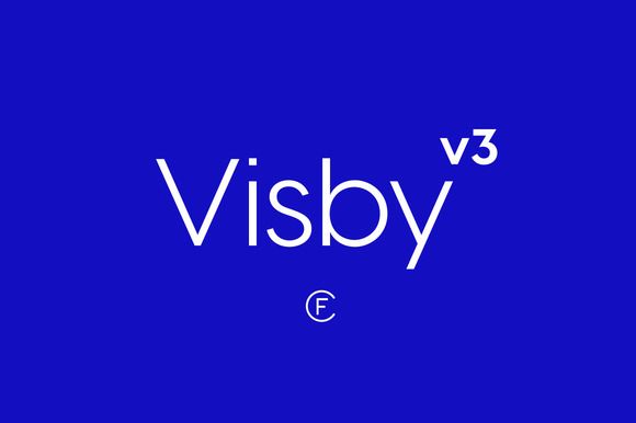 Пример шрифта Visby CF