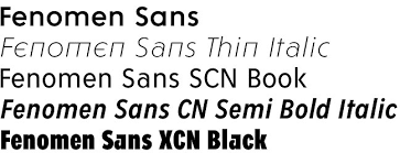 Пример шрифта Fenomen Sans Semi Bold Italic
