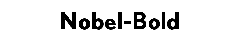 Пример шрифта Nobel WGL