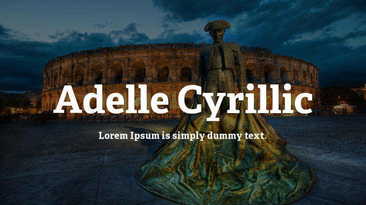 Пример шрифта Adelle Cyrillic Regular