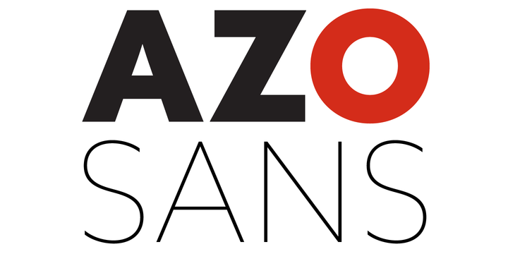 Пример шрифта Azo Sans Medium