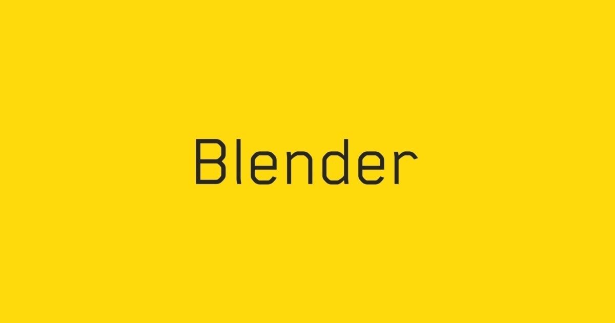 Пример шрифта Blender Pro