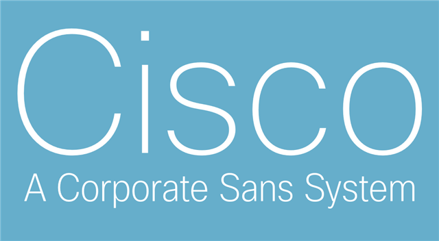 Пример шрифта Cisco Sans