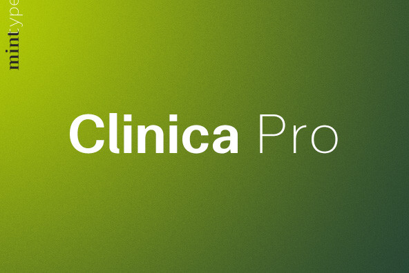 Пример шрифта Clinica Pro