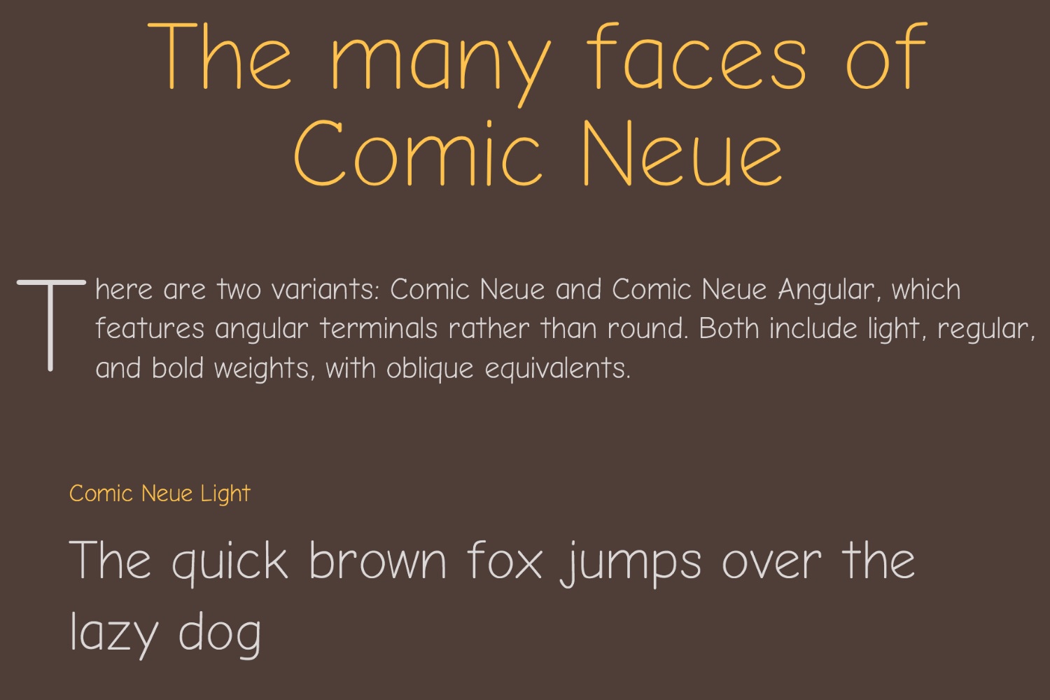 Пример шрифта Comic Neue  Angular Bold